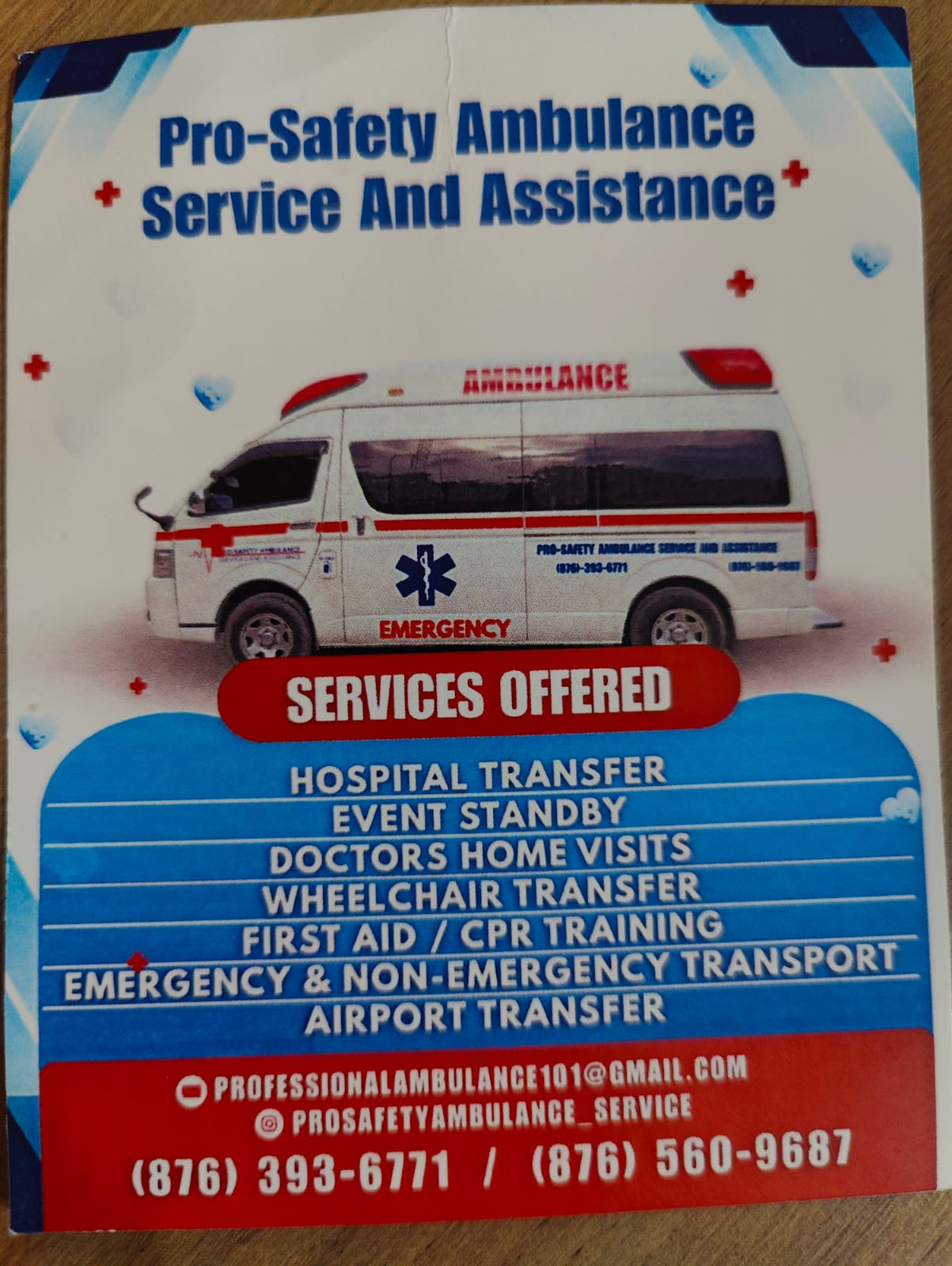 Pro-Safety Ambulance vehicle